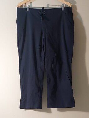 prAna Black Halle Crop Stretch Zion™ Nylon Outdoor Hiking Pants Size: L